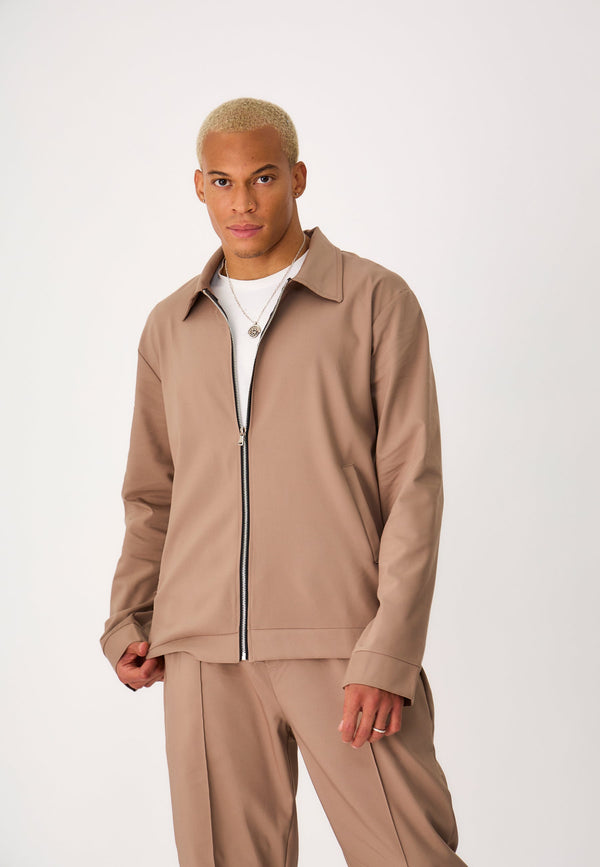 Veste Légère Uni - Taupe