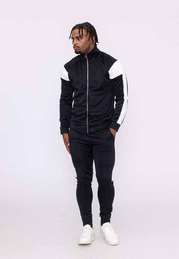 Ensemble Jogging Bicolore - Noir