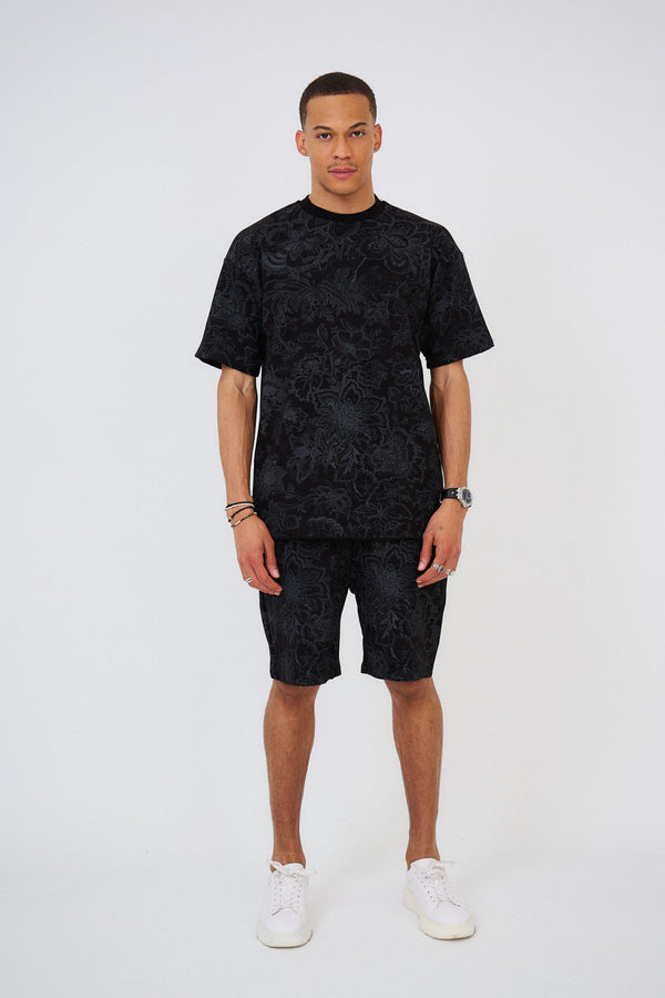 Ensemble T-shirt & Short Imprimés "FLOWER"