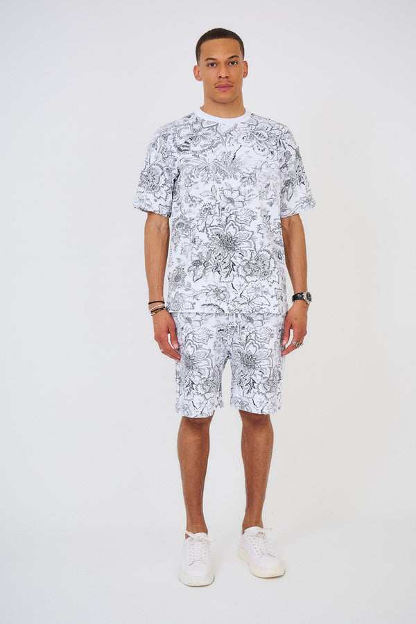 Ensemble T-shirt & Short Imprimés "FLOWER"