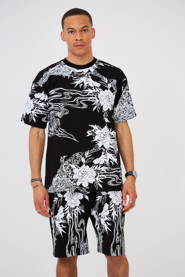 Ensemble T-shirt & Short Imprimés "FLOWER"