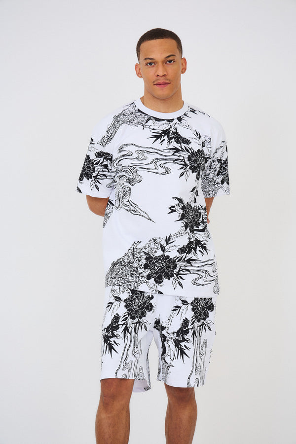 Ensemble T-shirt & Short Imprimés "FLOWER"