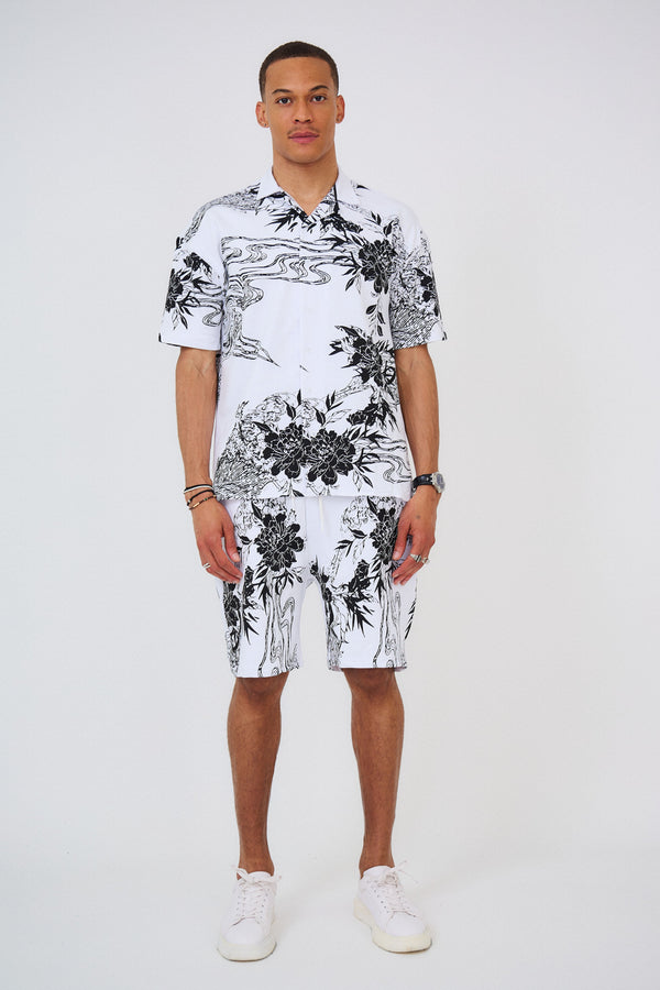 Ensemble Chemise & Short Imprimés "FLOWER"