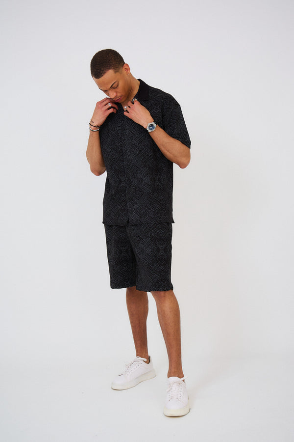 Ensemble Chemise & Short Imprimés "LINE"
