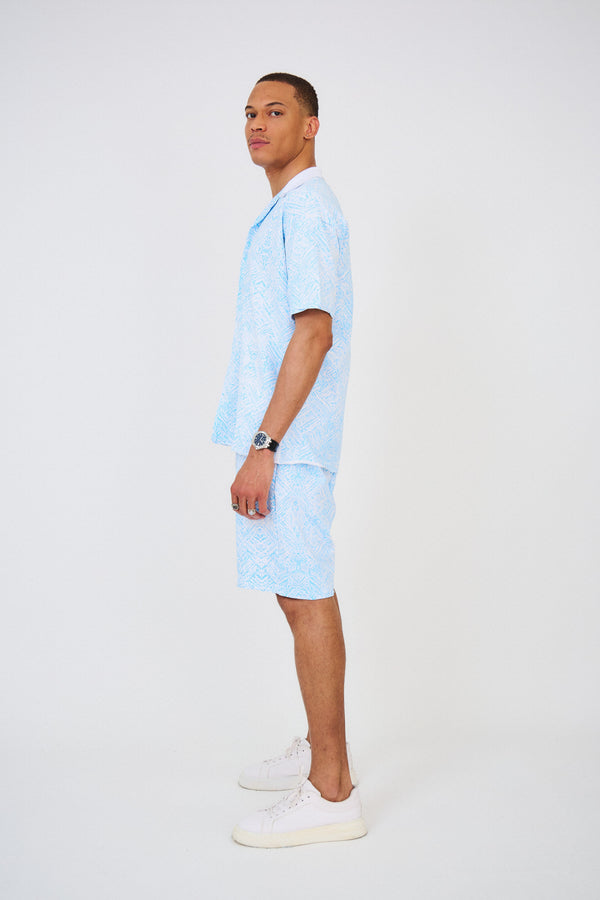 Ensemble Chemise & Short Imprimés "LINE"