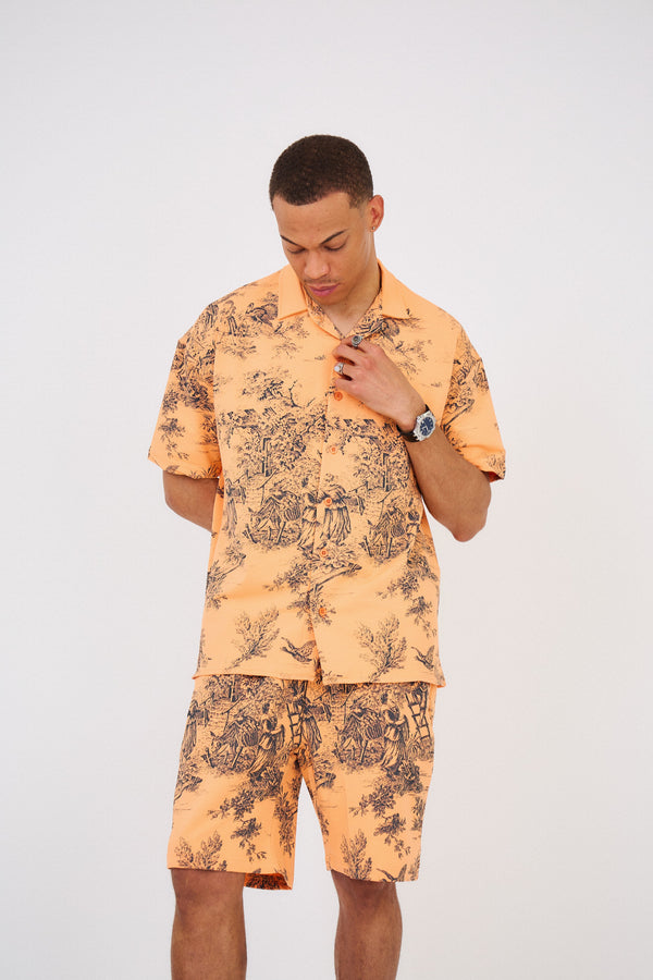 Chemise Oversized Imprimé "TOILE DE JOUY"