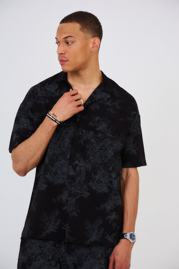 Chemise Oversized Imprimé "TOILE DE JOUY"
