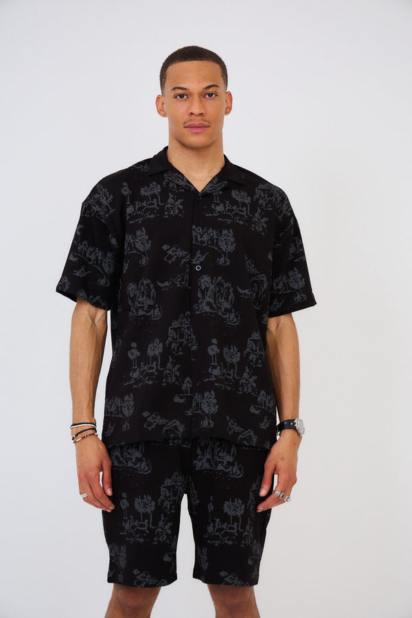 Ensemble Chemise & Short Imprimés "FORREST"