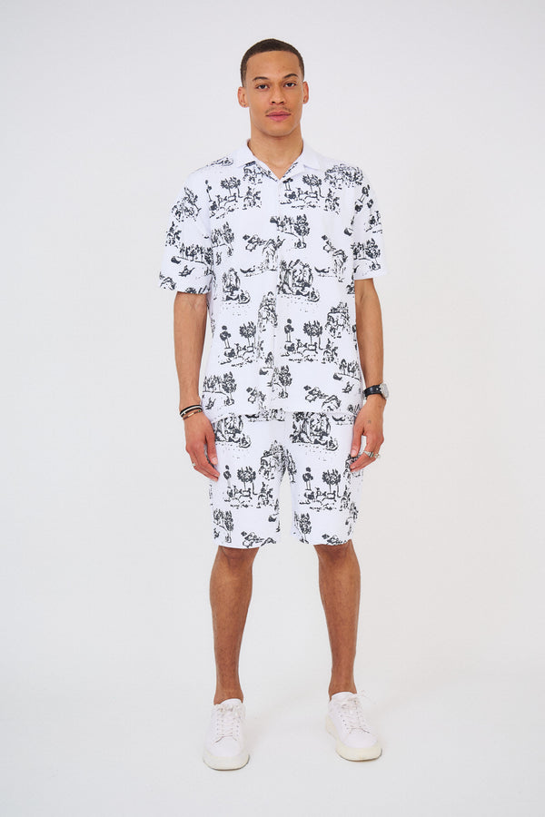 Ensemble Chemise & Short Imprimés "FORREST"
