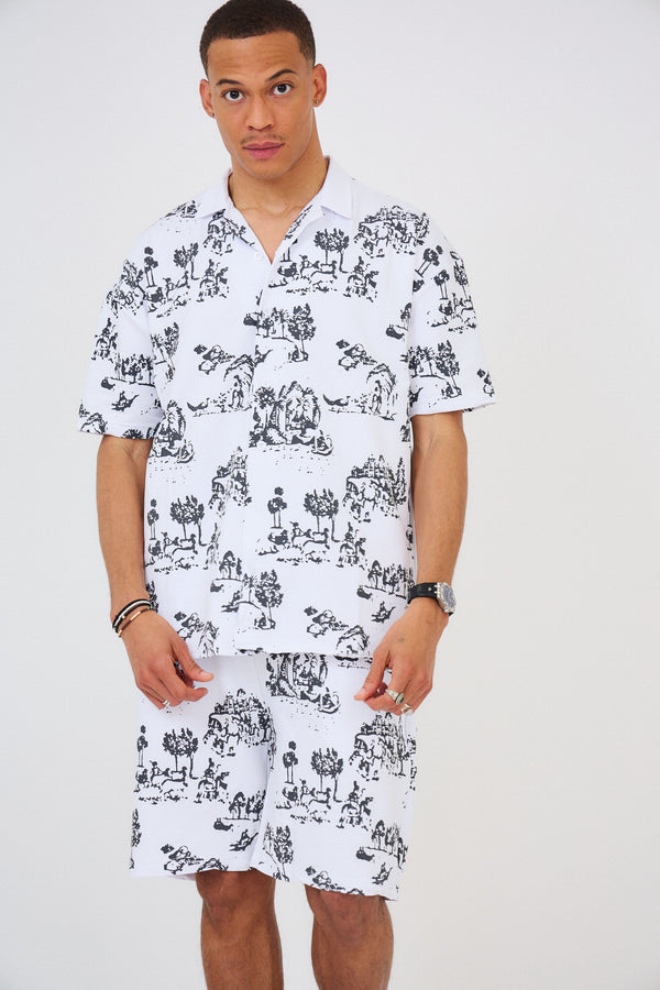 Chemise Oversized Imprimé "FORREST"