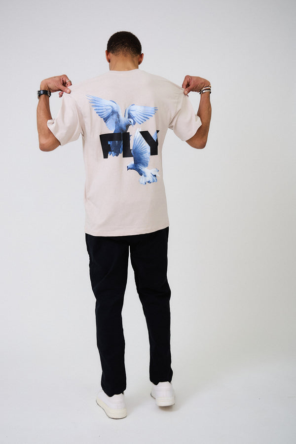 T-shirt Oversized Imprimé "FLYING DOVE"
