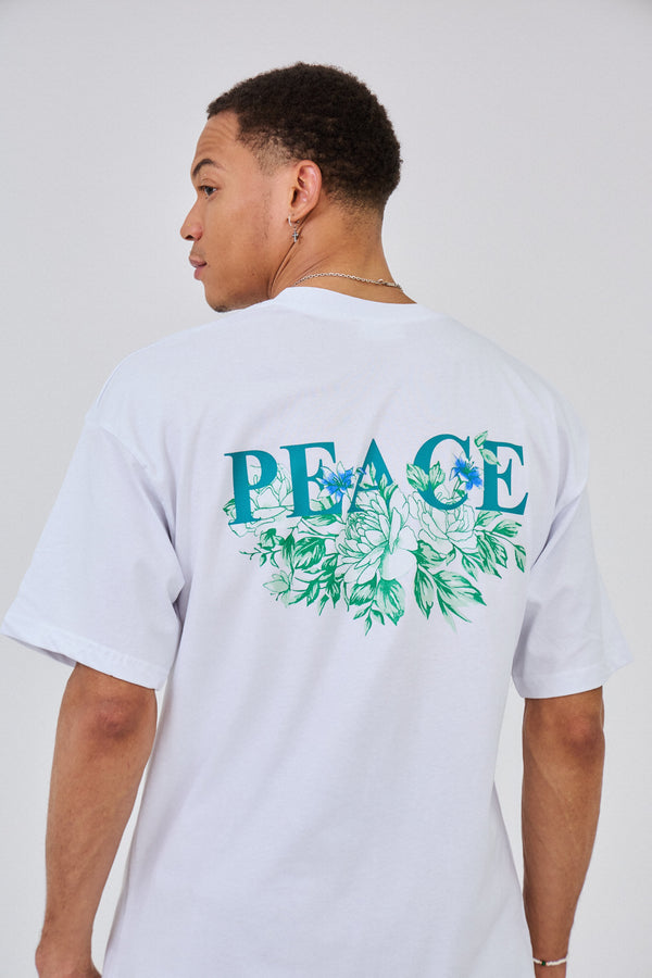 T-shirt Oversized Imprimé "PEACE"