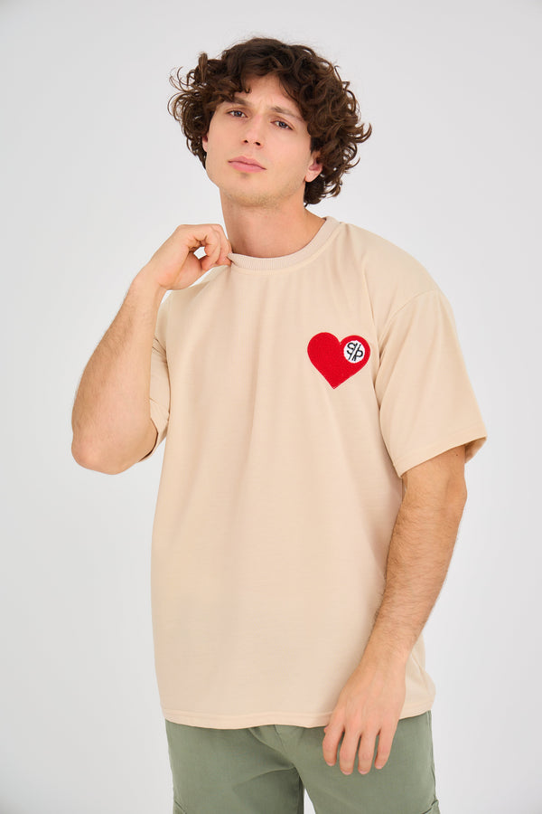 T-shirt Oversized Brodé HEART SP