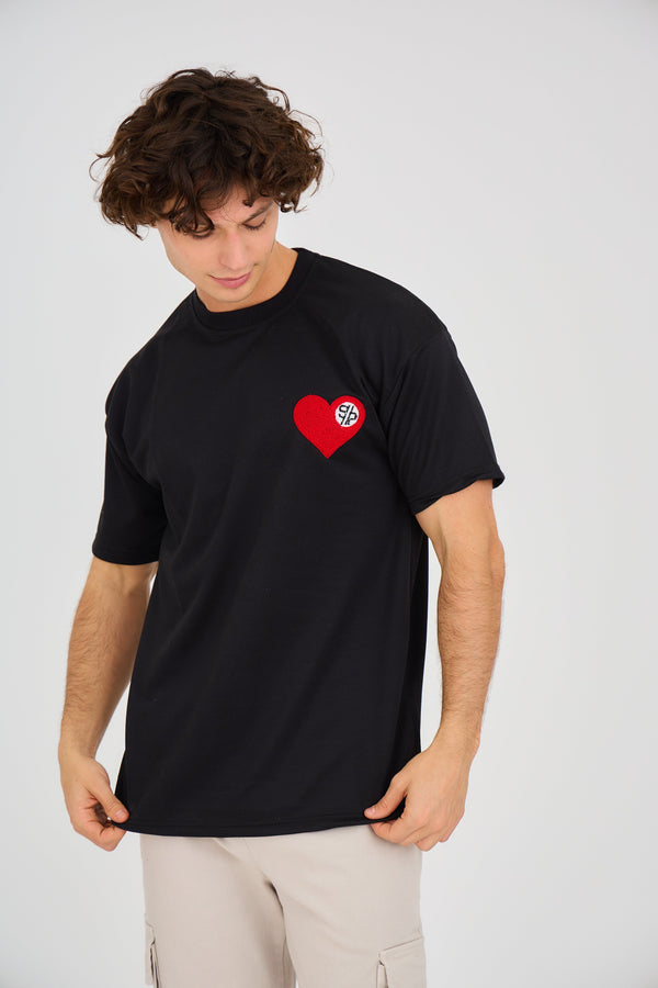 T-shirt Oversized Brodé HEART SP
