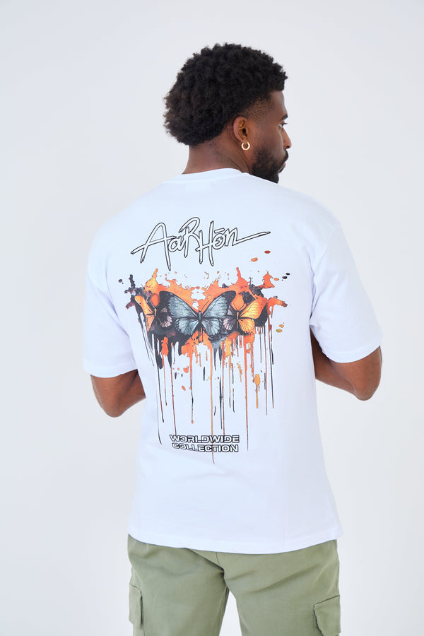 T-shirt Oversized Imprimé "FIRE BUTTERFLY"