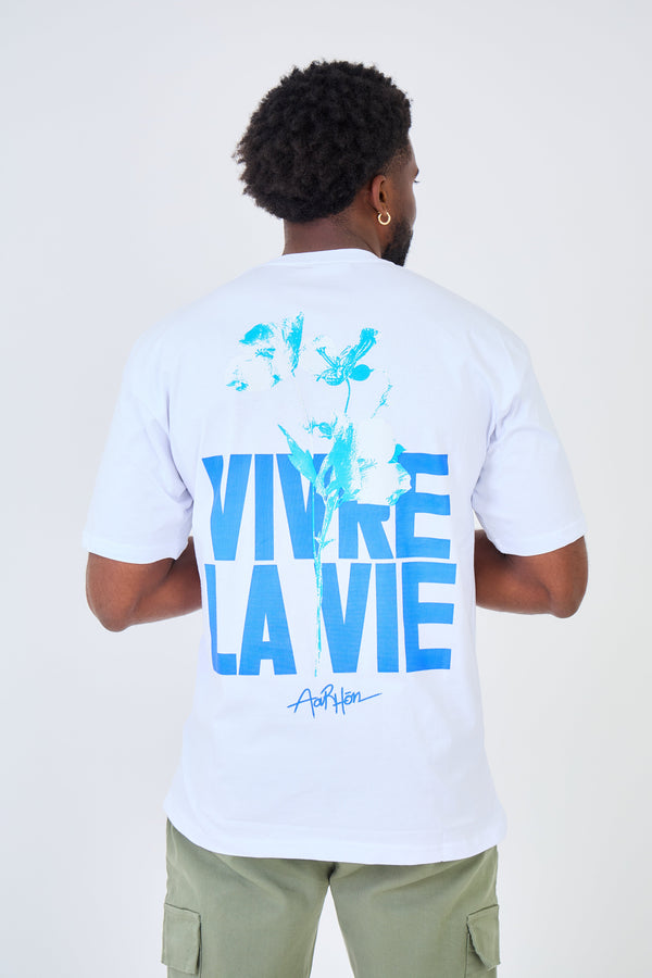 T-shirt Oversized Imprimé "LA VIE"
