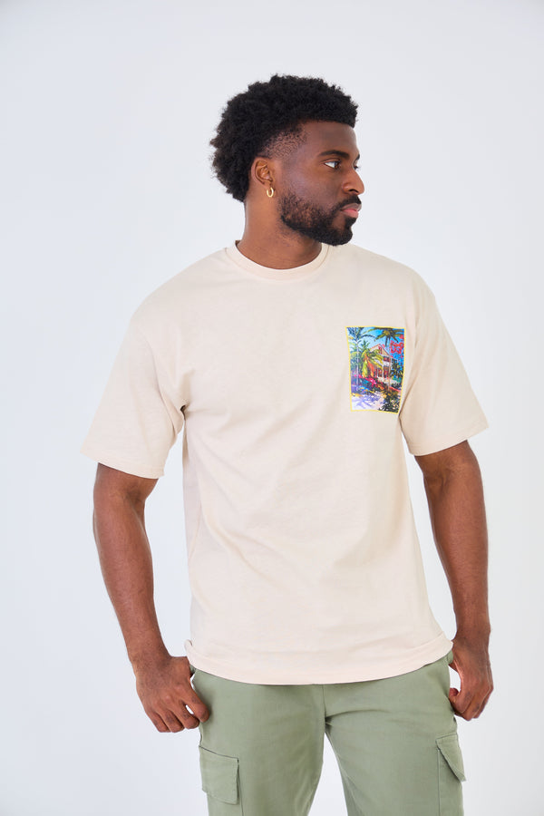 T-shirt Oversized Imprimé "VACATION"