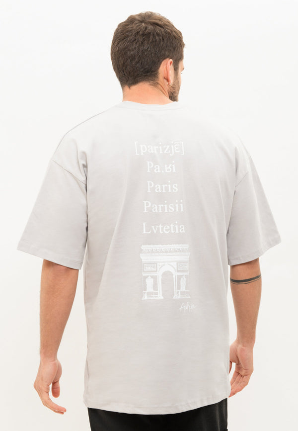 T-shirt Oversized Imprimé "Parisien(ne)"